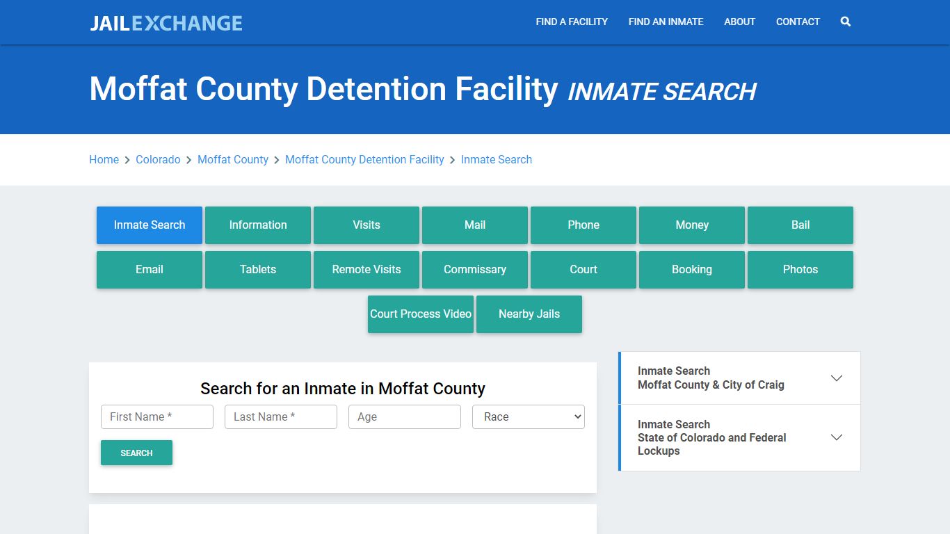 Moffat County Detention Facility Inmate Search - Jail Exchange